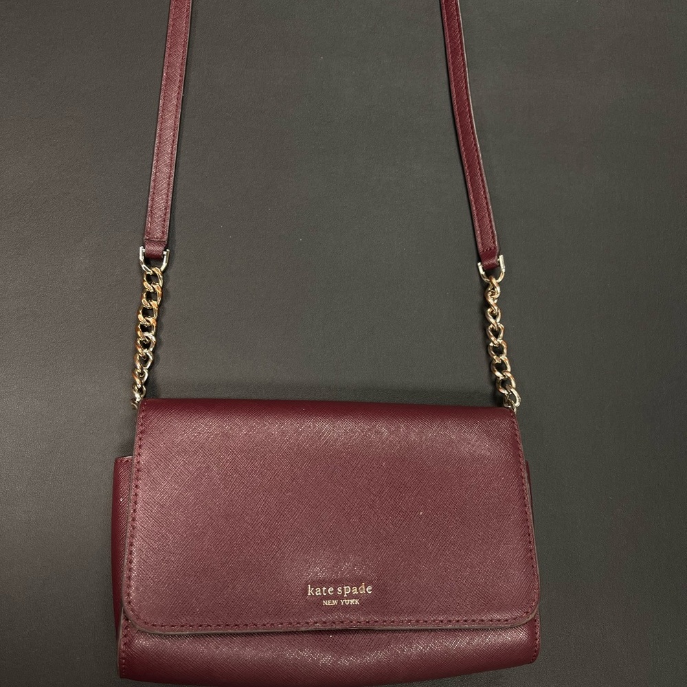 Kate Spade Burgundy Crossbody Bag